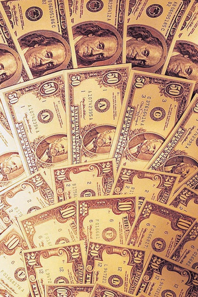 Money Spread iPhone Wallpaper