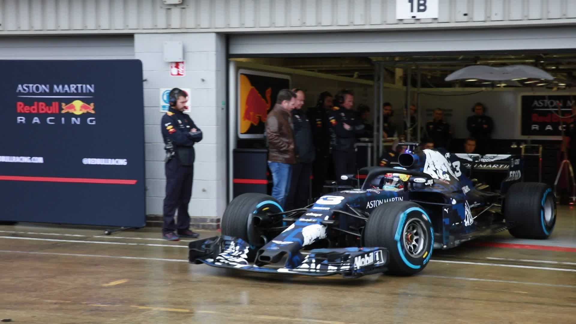 Red Bull Rb14 Hits The Track For First Time At