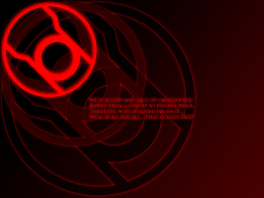 Black Lantern Oath Wallpaper Red By