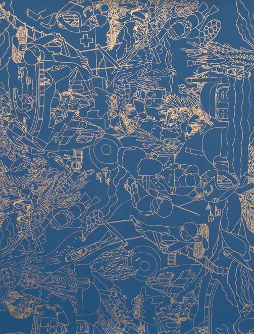 Geoff Mcfetridge Aquatic Wallpaper Interiors Wallcovering Pinte
