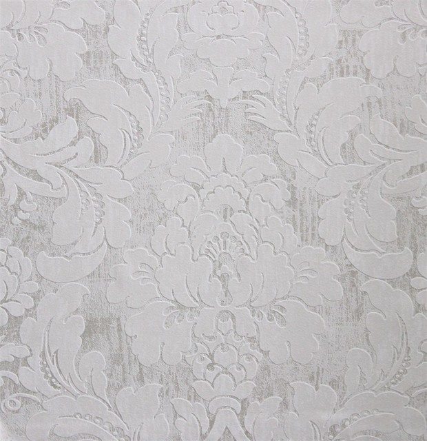 Light Grey Wallpaper R2678 Double Roll Victorian