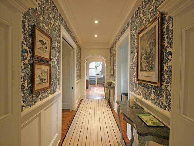 Antique Homes And Lifestyle Wallpaper Wednesday Foyer Hallway