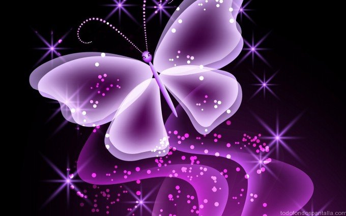 Mariposa Color Violeta Revoloteando Todofondospantalla Im Genes