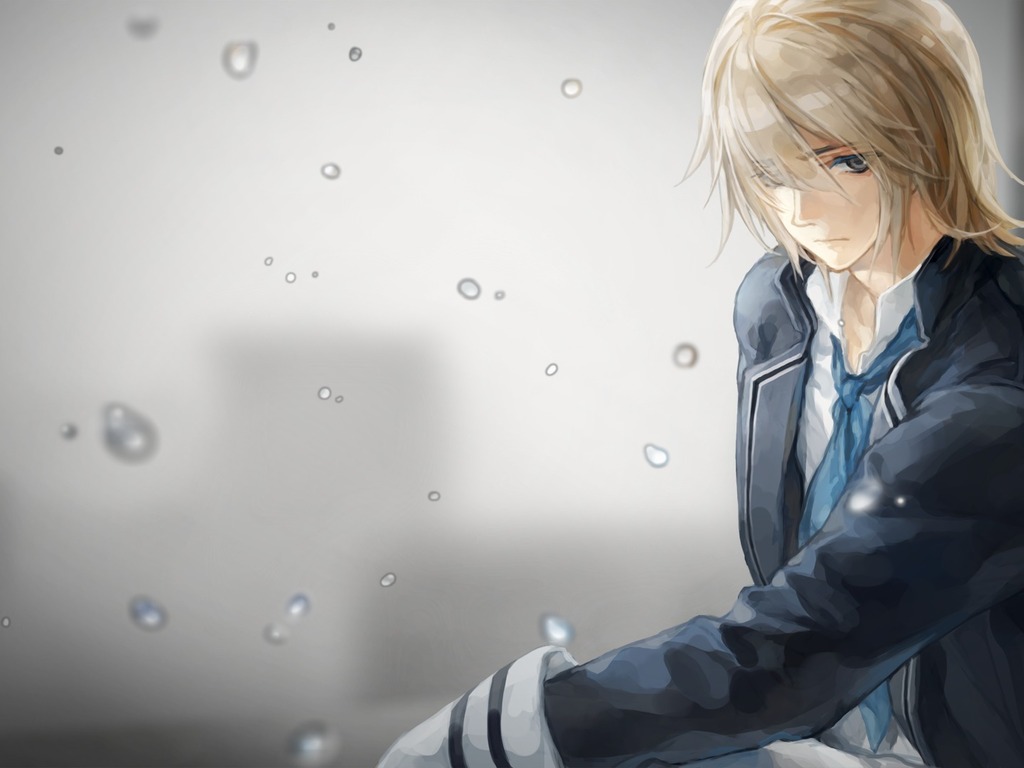 Sad Anime Boy Wallpaper