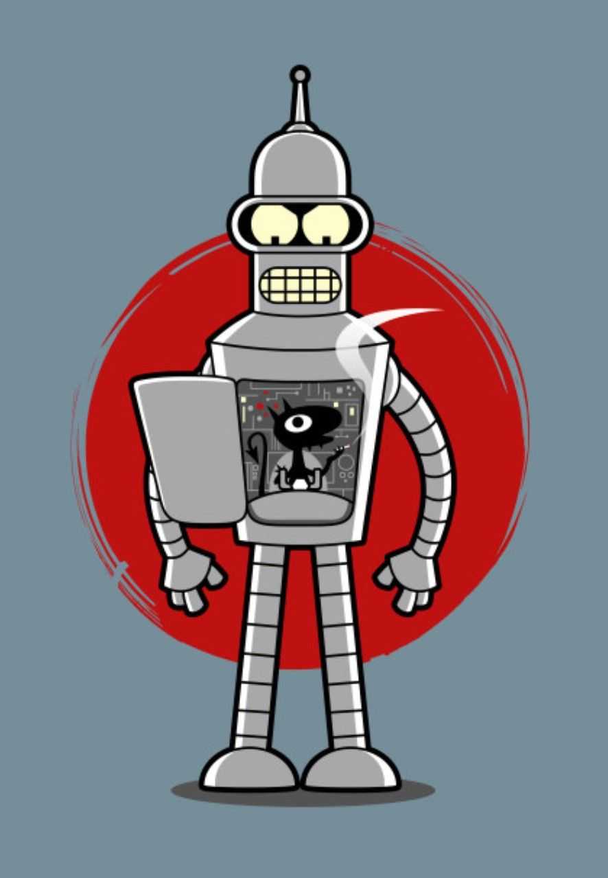 Bender Y Fry Wallpaper  Download to your mobile from PHONEKY