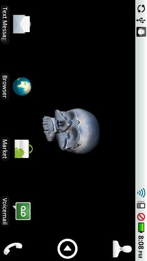 Bigger 3d Moving Skull Live Wallpaper For Android Screenshot
