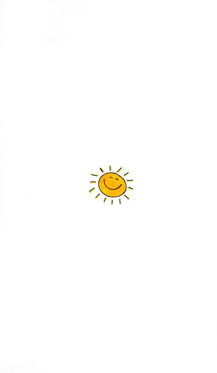 No Smiley Face Just The Sunshine Outline Wallpaper In