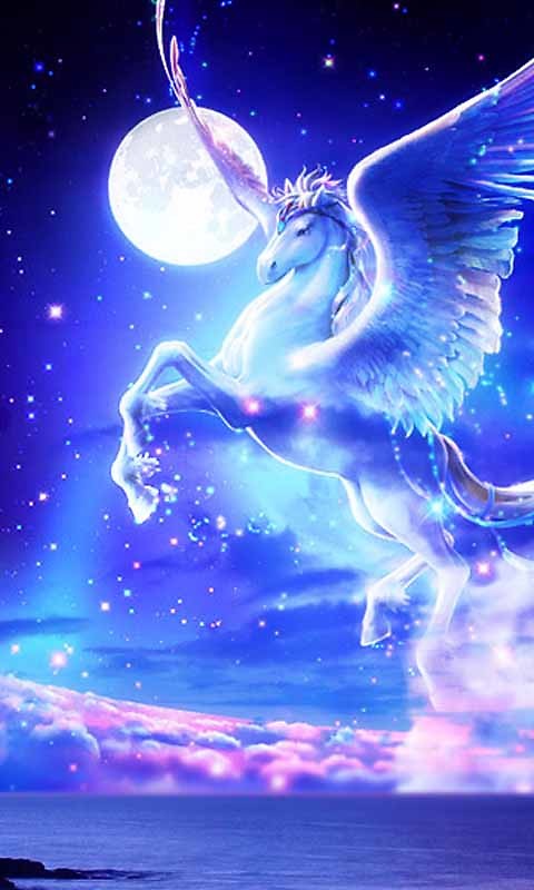 Unicorn Pegasus Wallpaper - WallpaperSafari
