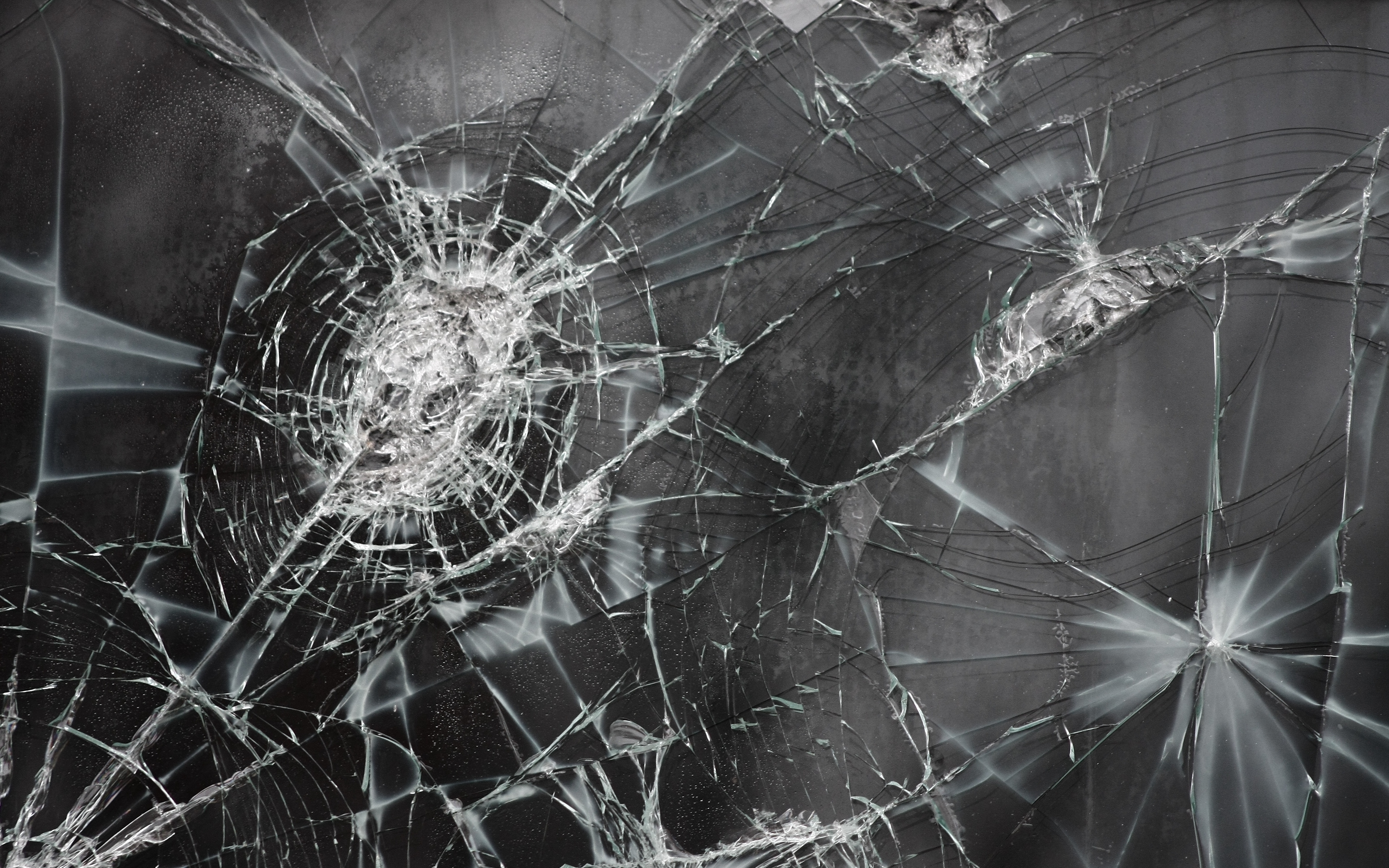 Wallpaper Broken Glass Cracks Texture 4k