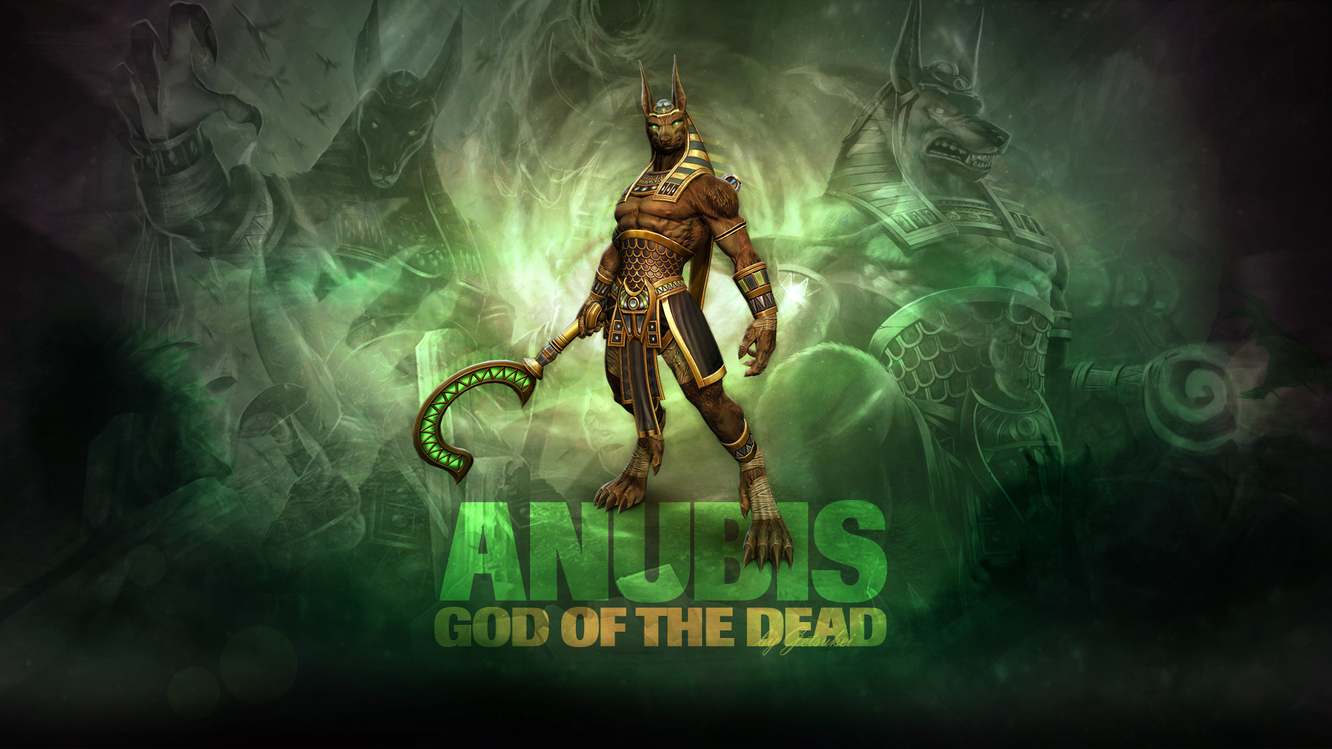 SMITE Anubis God of the Dead Wallpaper by Getsukeii