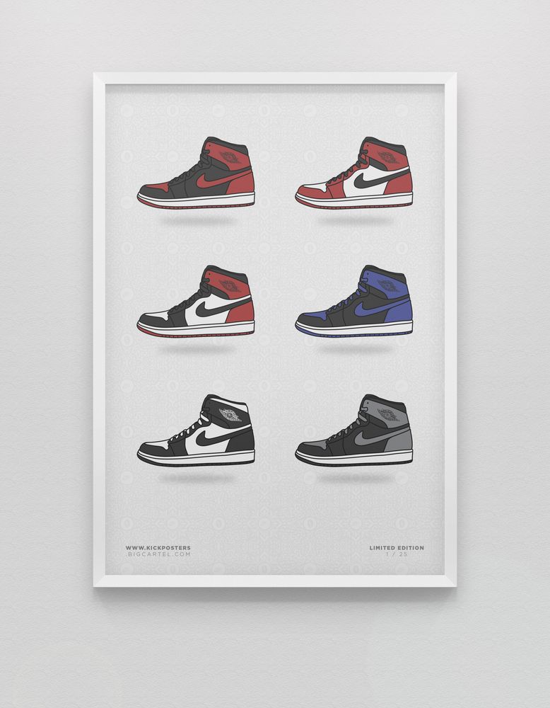 Jordan Pack By Dan Bairn Sneaker Art