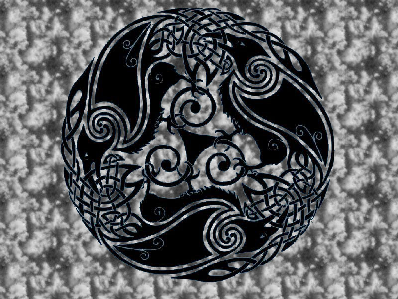 Celtic Knot Desktop Background Raven By