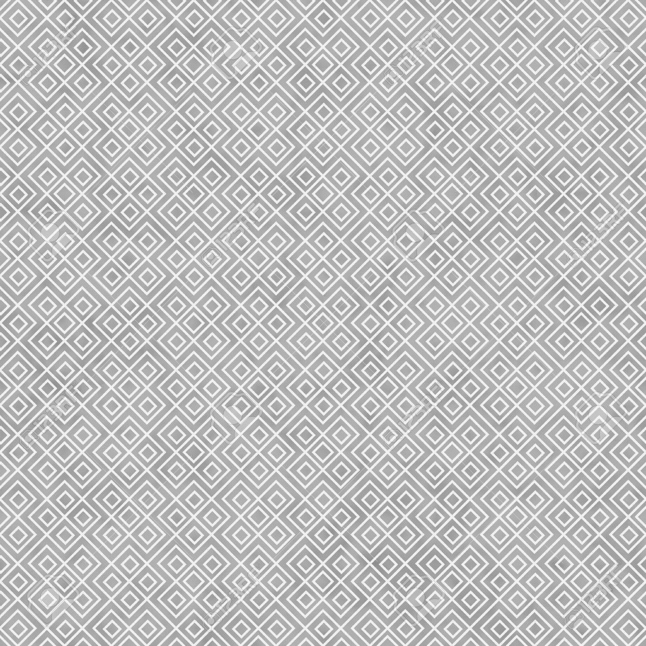 Gray And White Square Geometric Repeat Pattern Background That