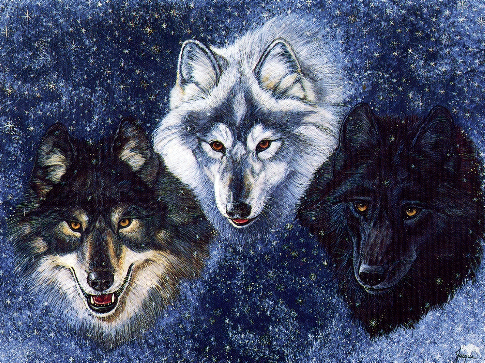 Wolves Fantasy Wallpaper