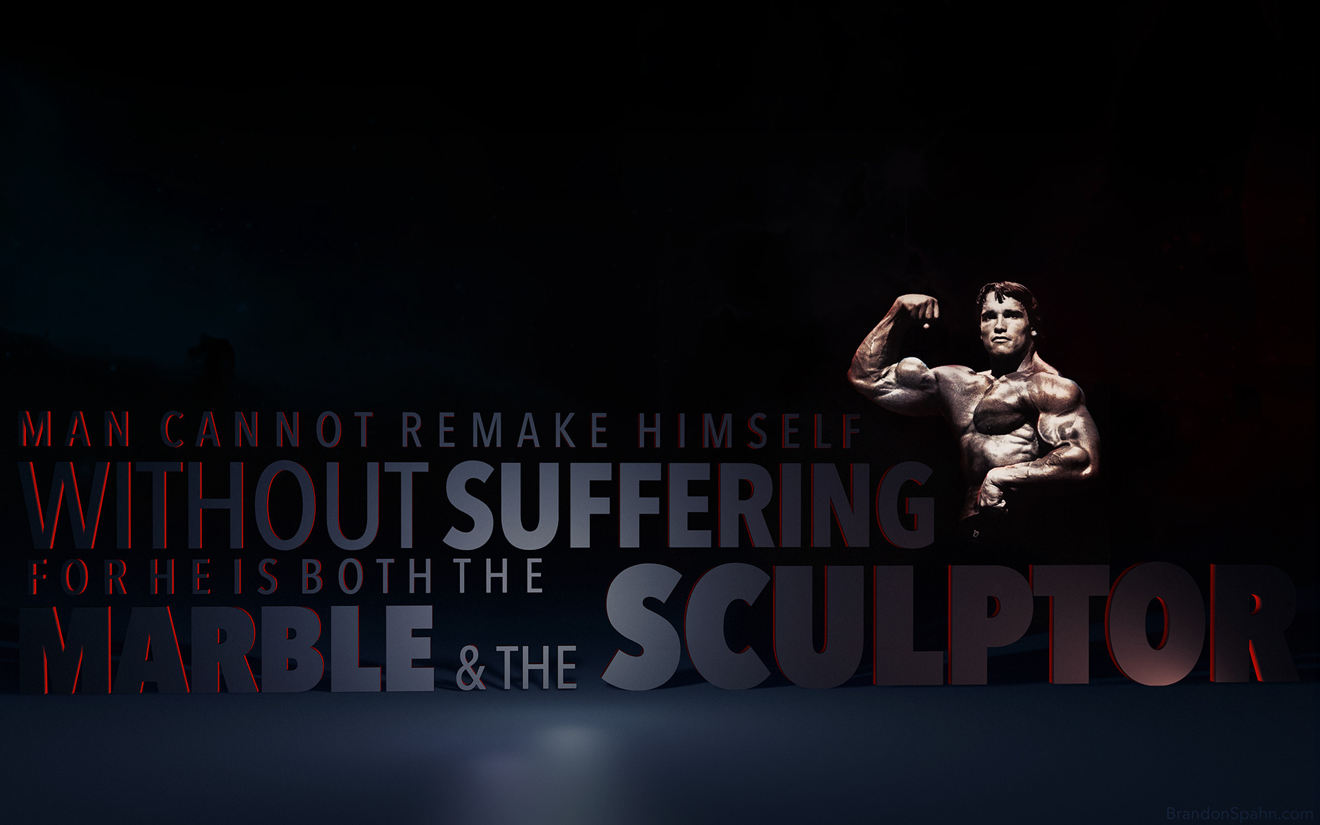 Schwarzenegger Bodybuilding Muscle Physique text quotes wallpaper