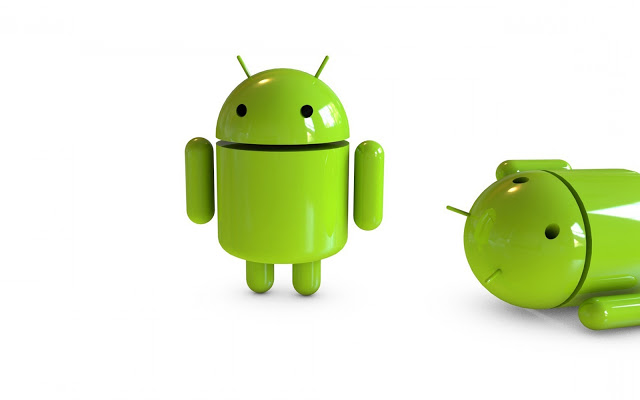 Witte 3d Google Android Wallpaper Achtergrond