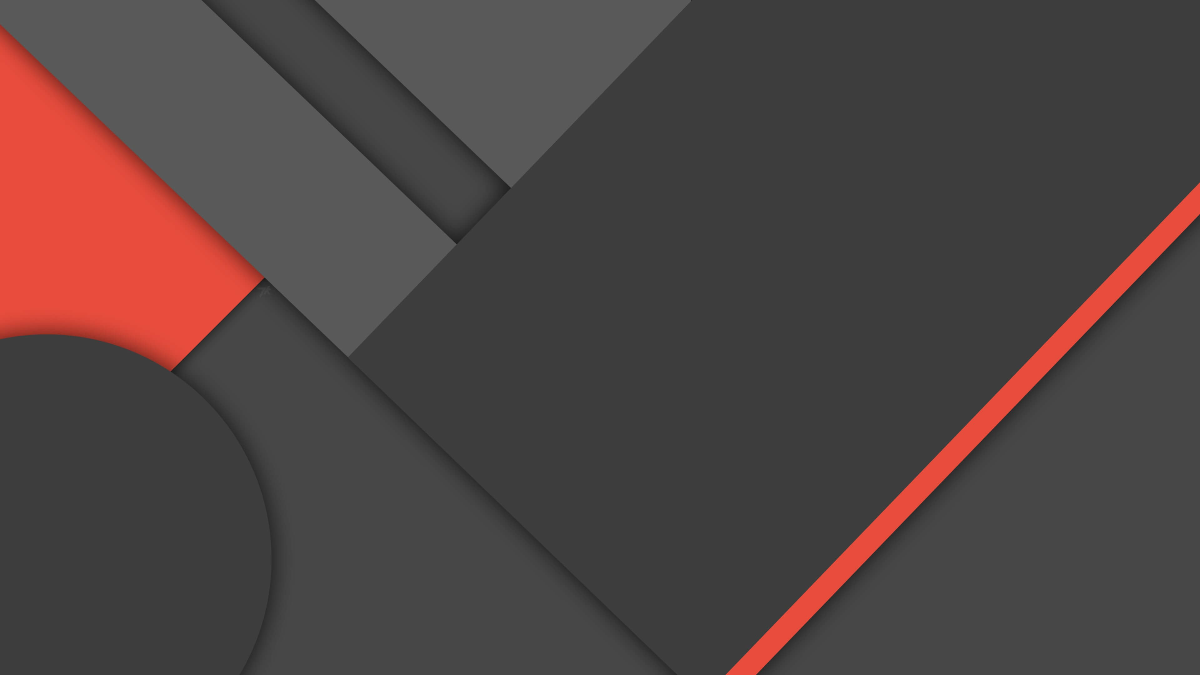 Dark Grey Red Material Design 4k Wallpaper