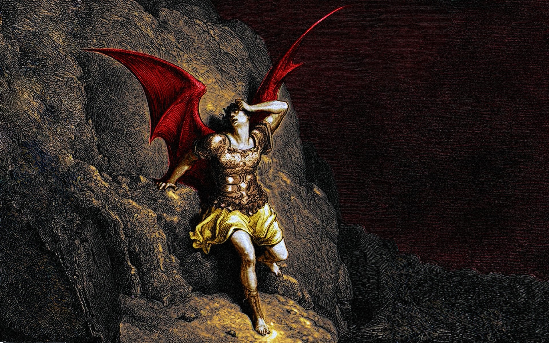 Devil Lucifer Fallen Angel Pc Android iPhone And iPad Wallpaper