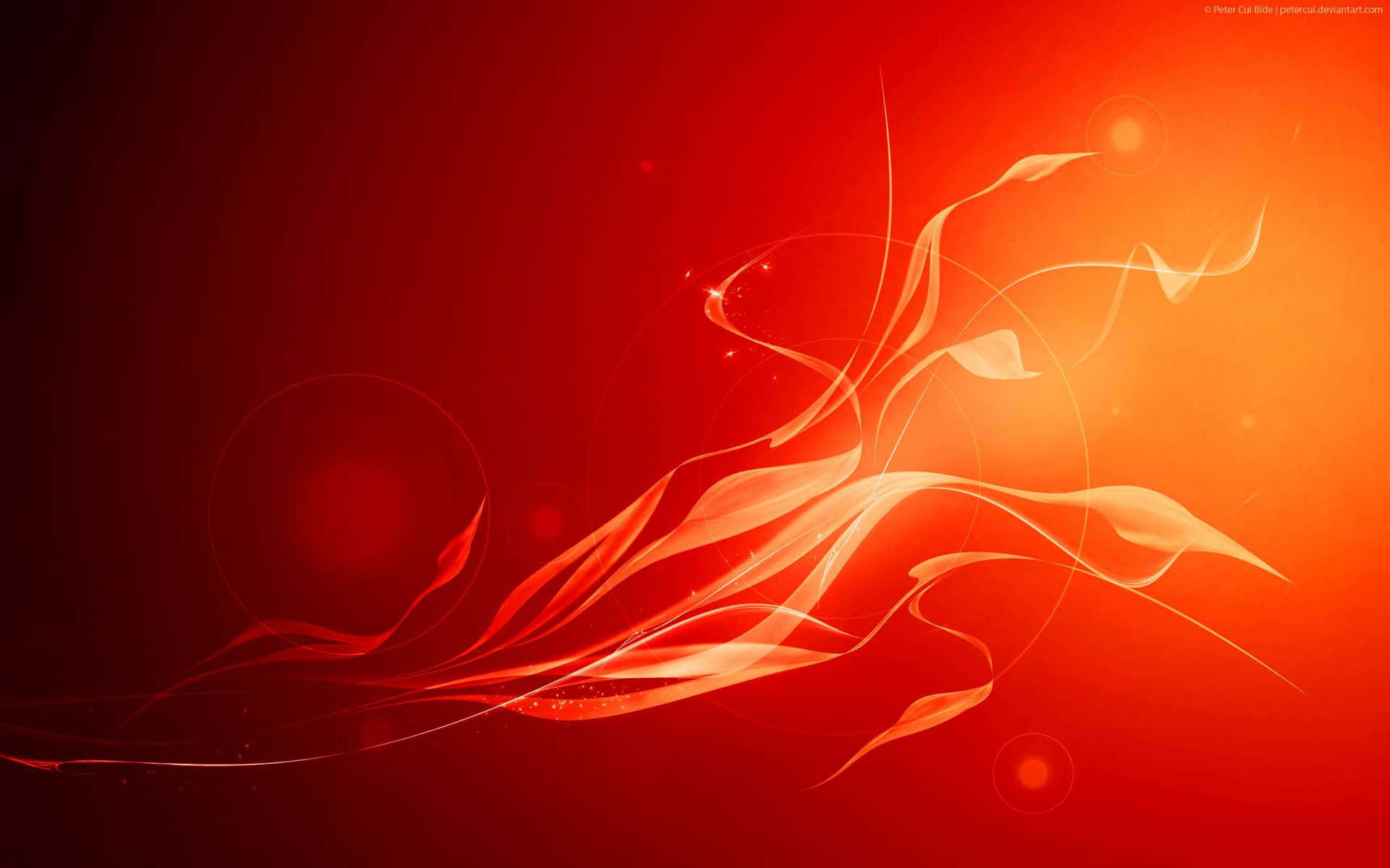 Brightly Colored Orange Desktop Wallpaper