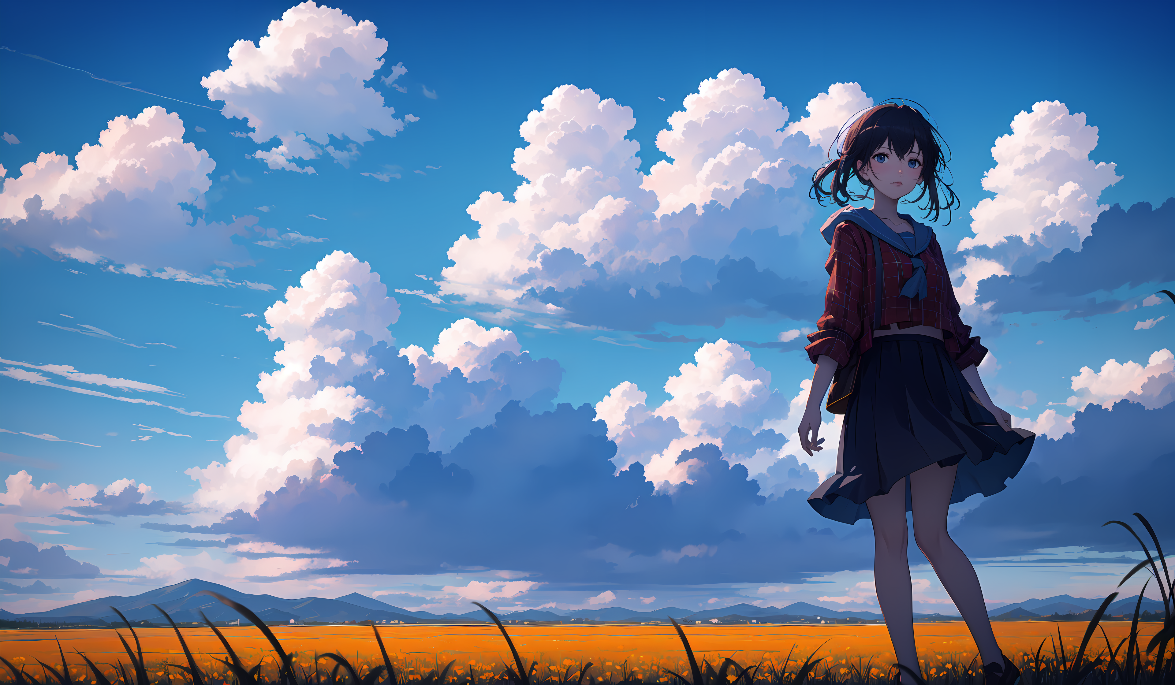 Anime Girl 4k Ultra HD Wallpaper by Abyss