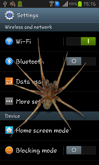Spider In Phone Live Wallpaper Screenshots How Does It Look