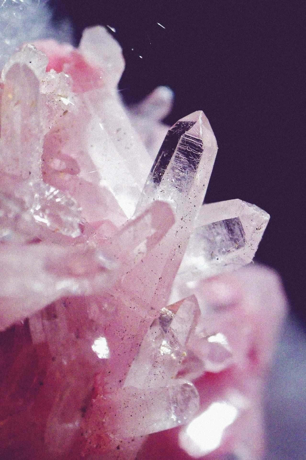 Pink Crystals Wallpaper