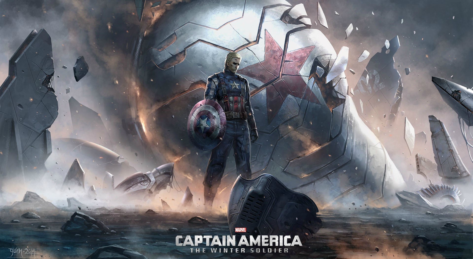 Captain America The Winter Soldier Art HD Superheroes 4k Wallpaper