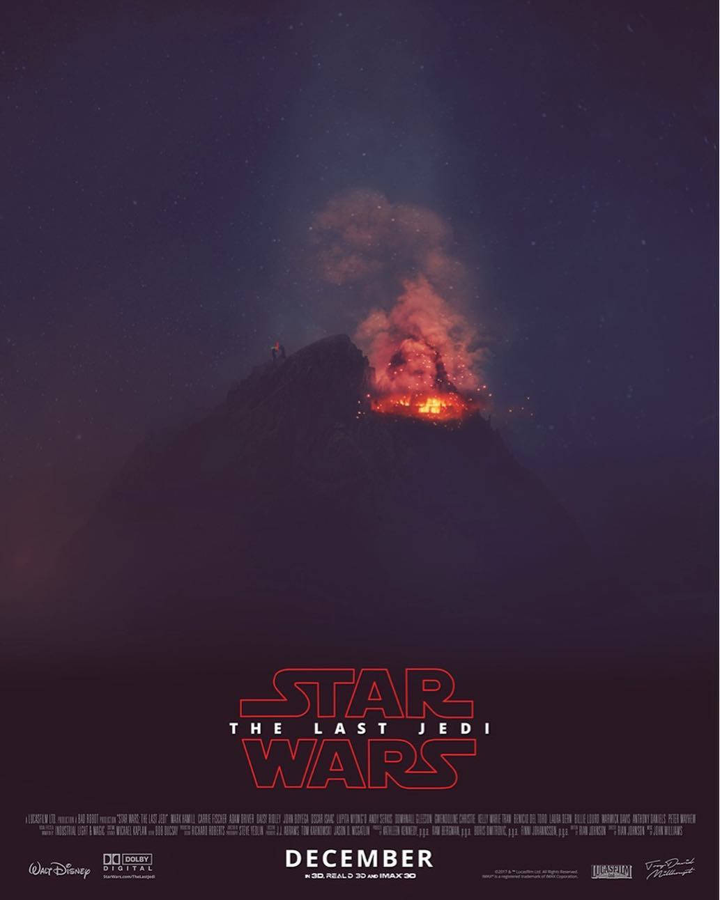 Rey And Luke Skywalker Battle Each Other With Lightsabers In A Wallpaper
