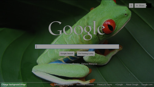 how to change google chrome background to downloaded photo