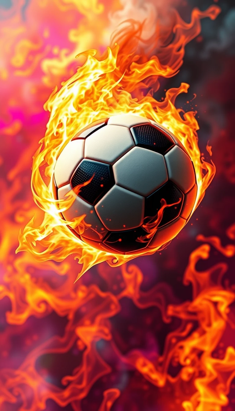 🔥 Free Download Flaming Soccer Ball Wallpaper by @michaelrichmond ...