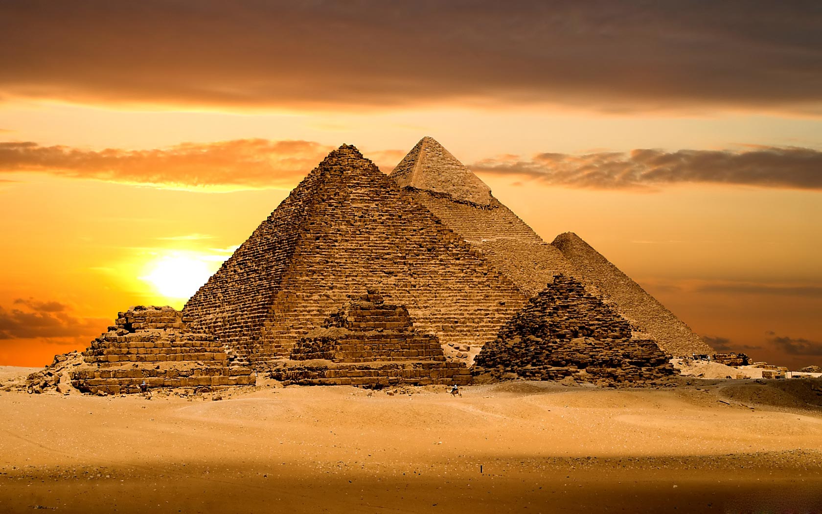 Wallpaper Egyptian Pyramids Background HD