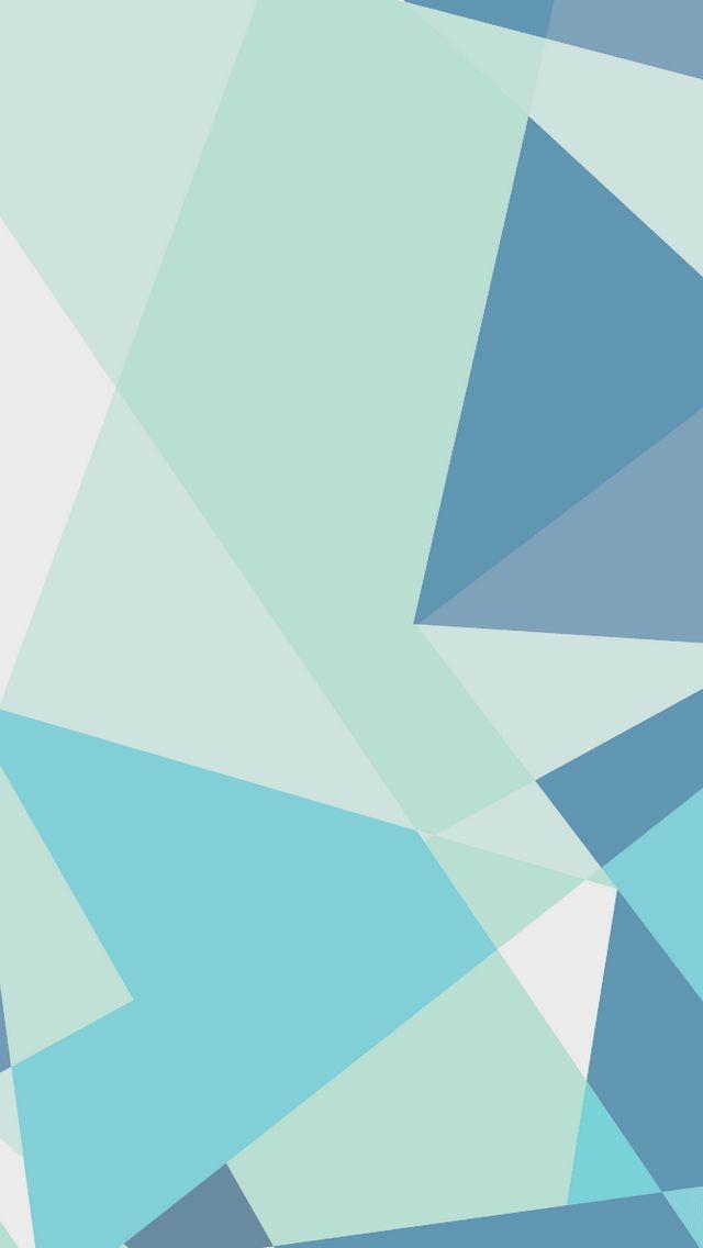 Light Blue Abstract Shapes Wallpaper iPhone