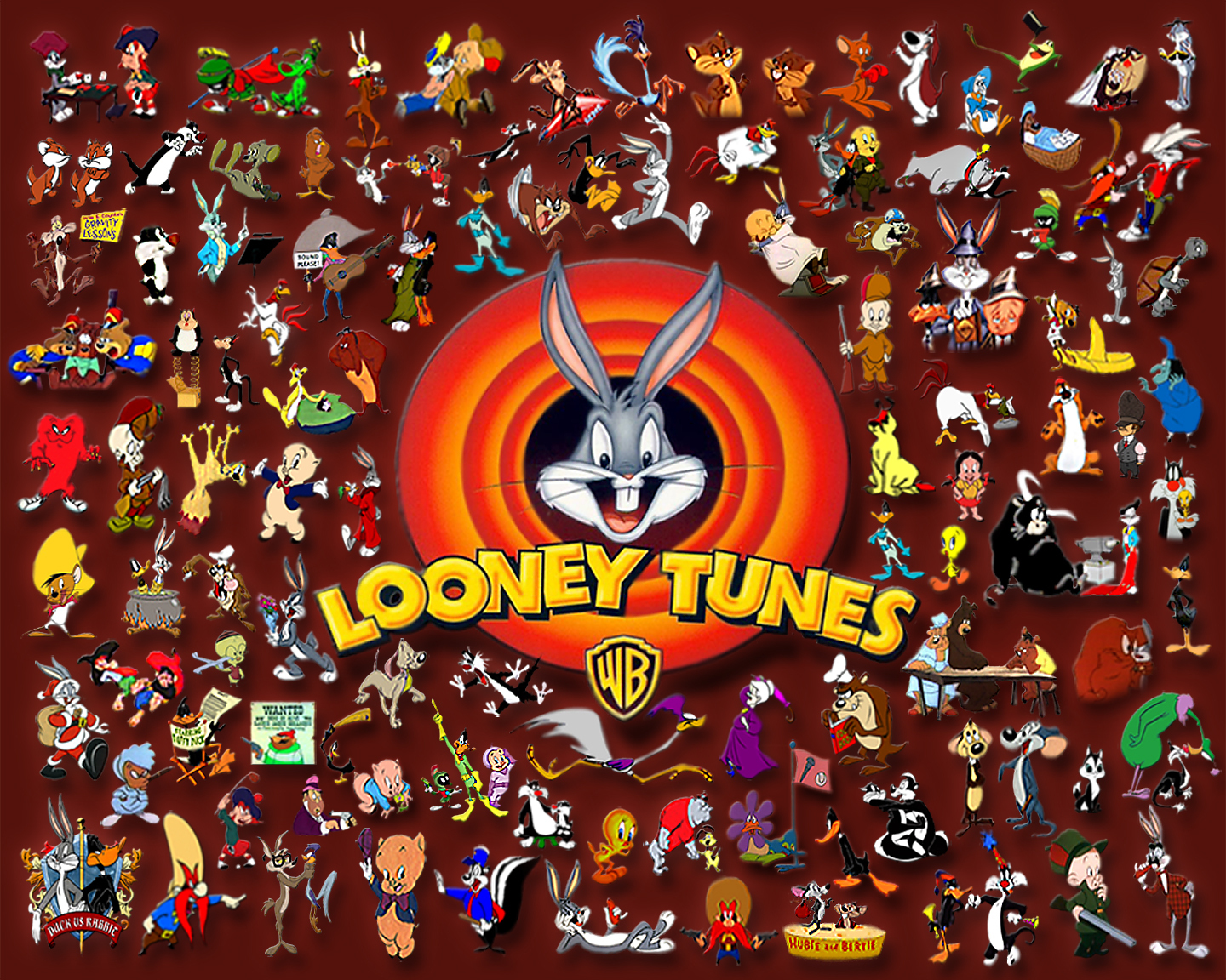 Looney Tunes Collage Warner Brothers Cartoon A 18717 Wallpaper 1440x1152
