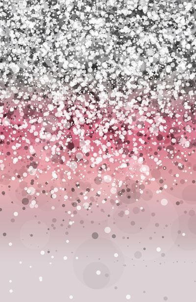 Pink And Silver Glitter Wallpaper