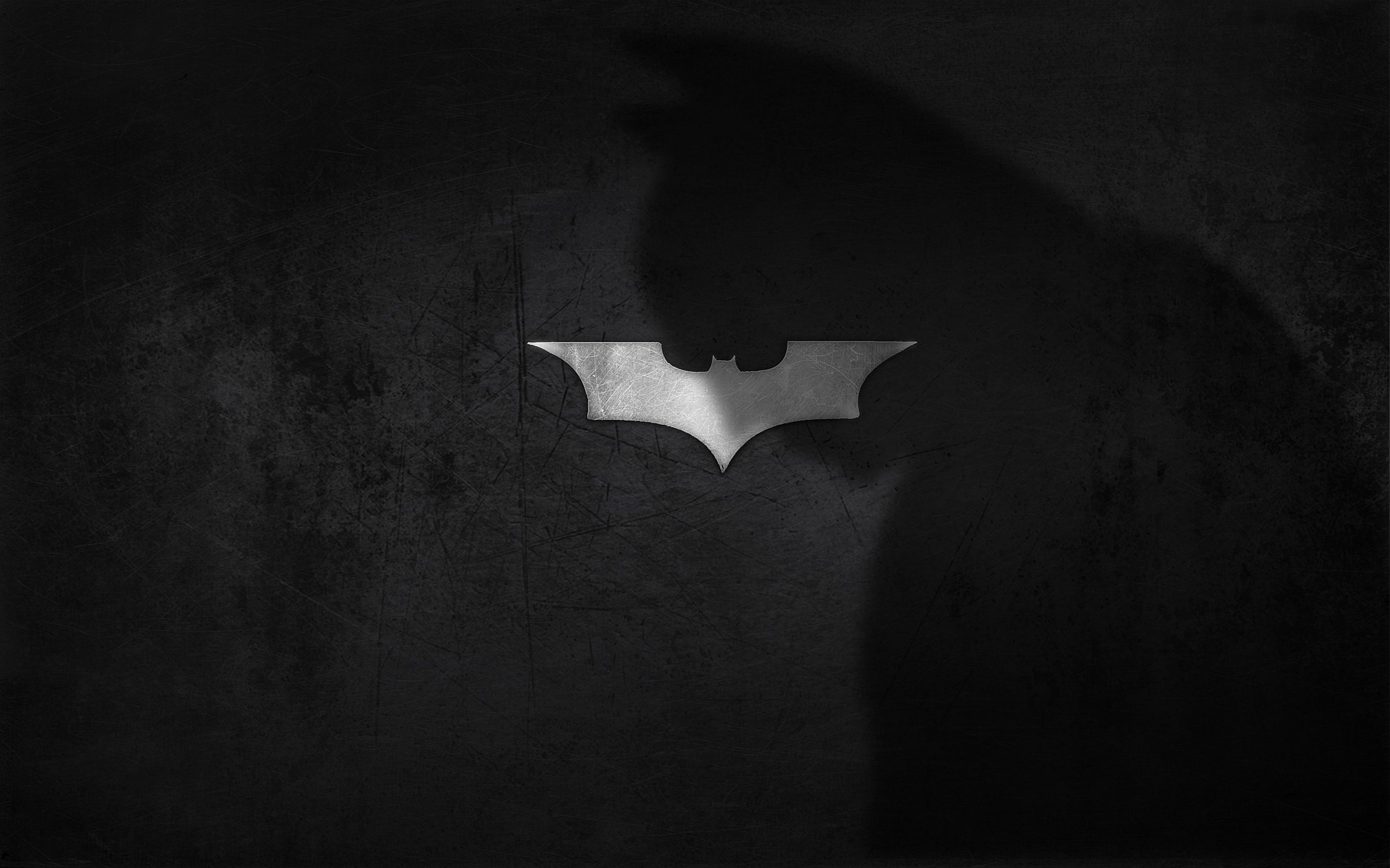 HD Background Batman Logo Shadow Black Wallpaper