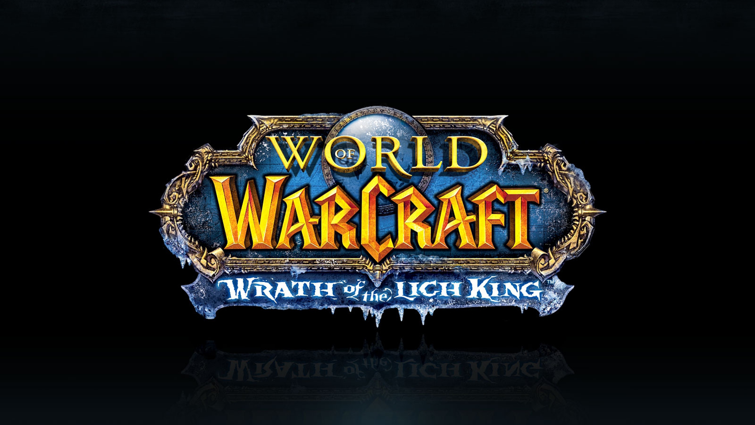 Wallpaper World Of Warcraft Logo Wow Wrath