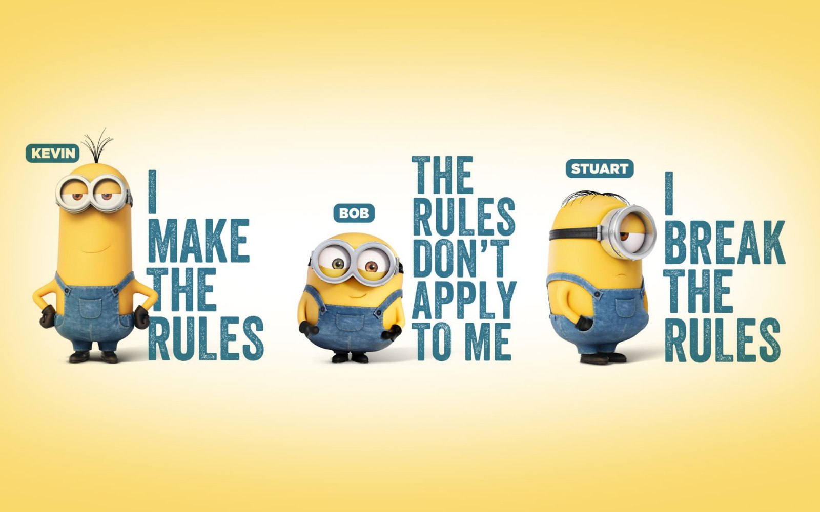 Free download Minions Quotes Wallpaper [1600x1000] for your ...