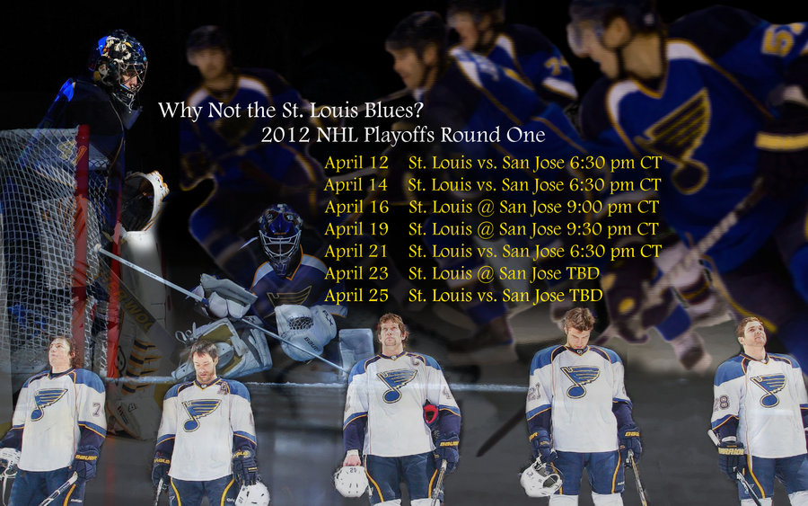 St Louis Blues Playoffs Round One Schedule By Realbadrobot On