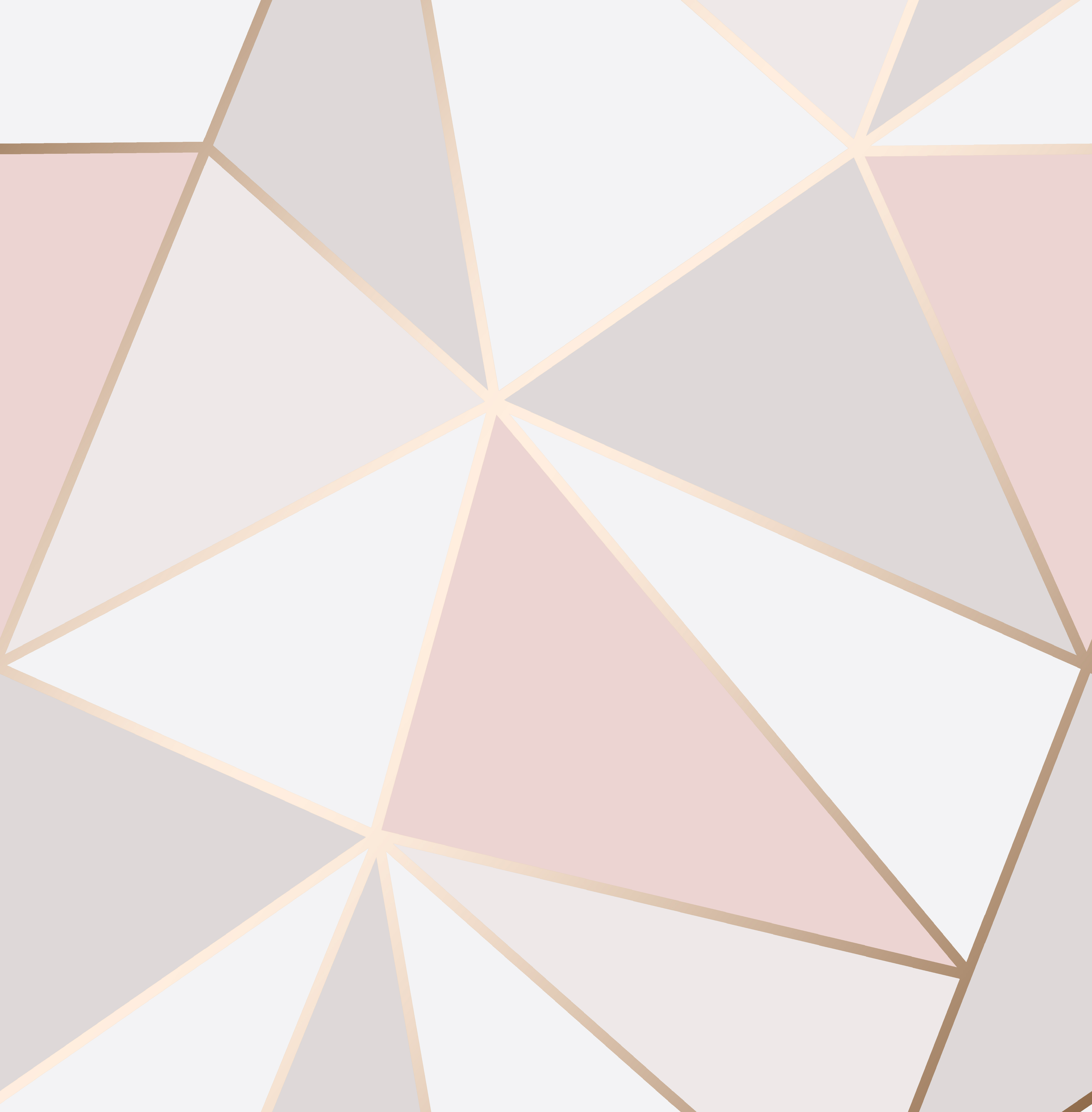Triangle Geometric Wallpaper Apex Modern Futuristic Rose Gold Blue