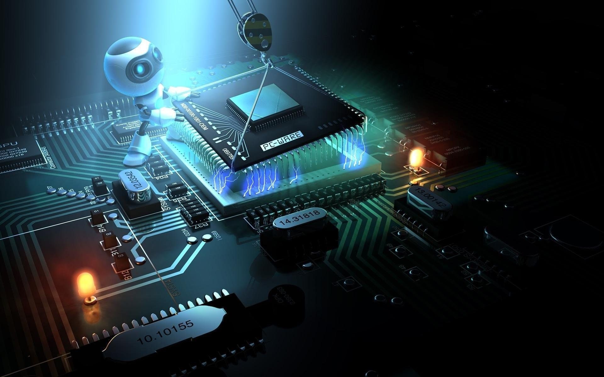 Electronic Circuit Board Wallpaper On