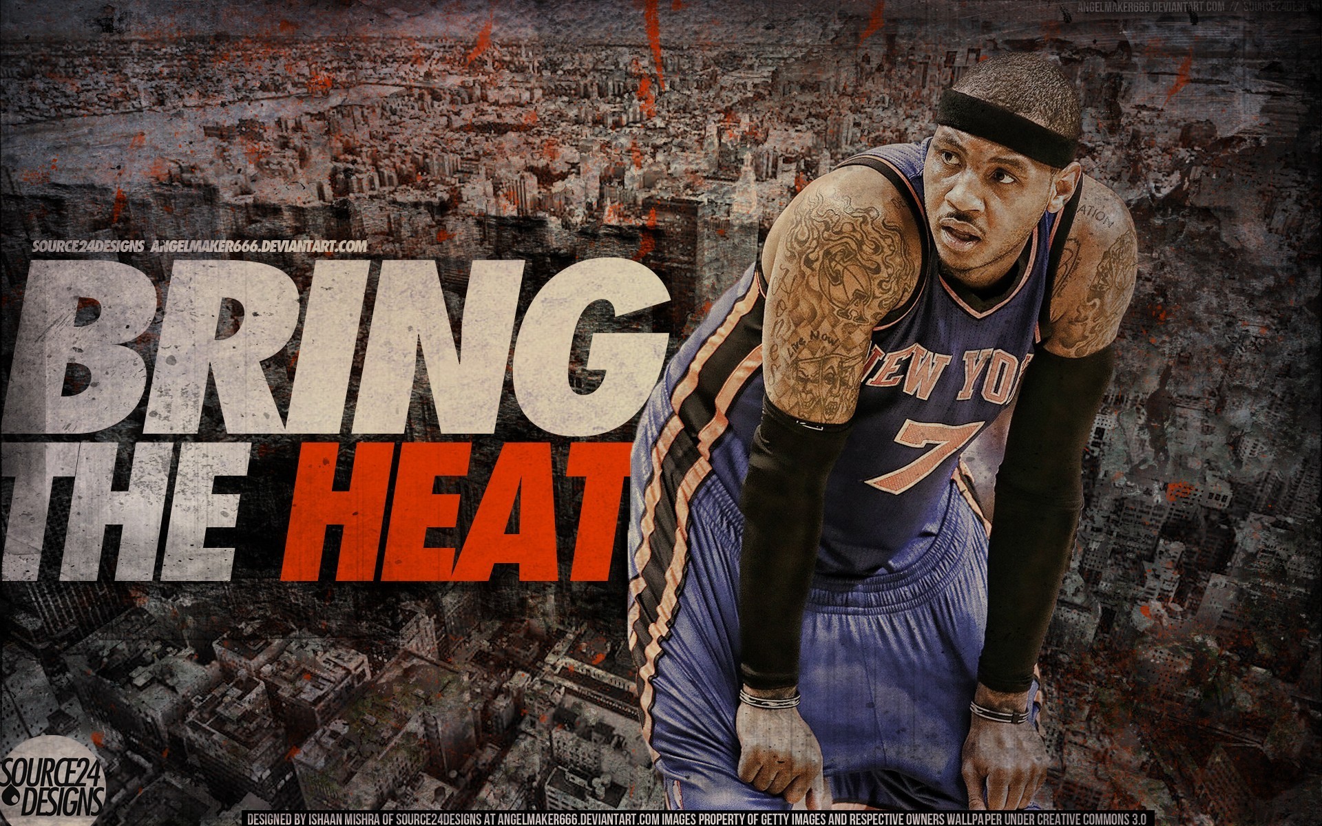 Carmelo Anthony Nba New York Knicks Wallpaper
