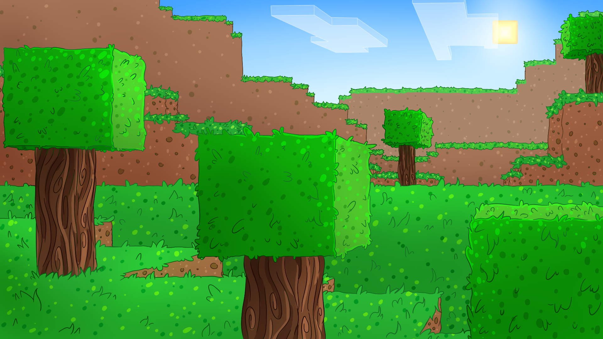 Minecraft Background By Doritodemon2