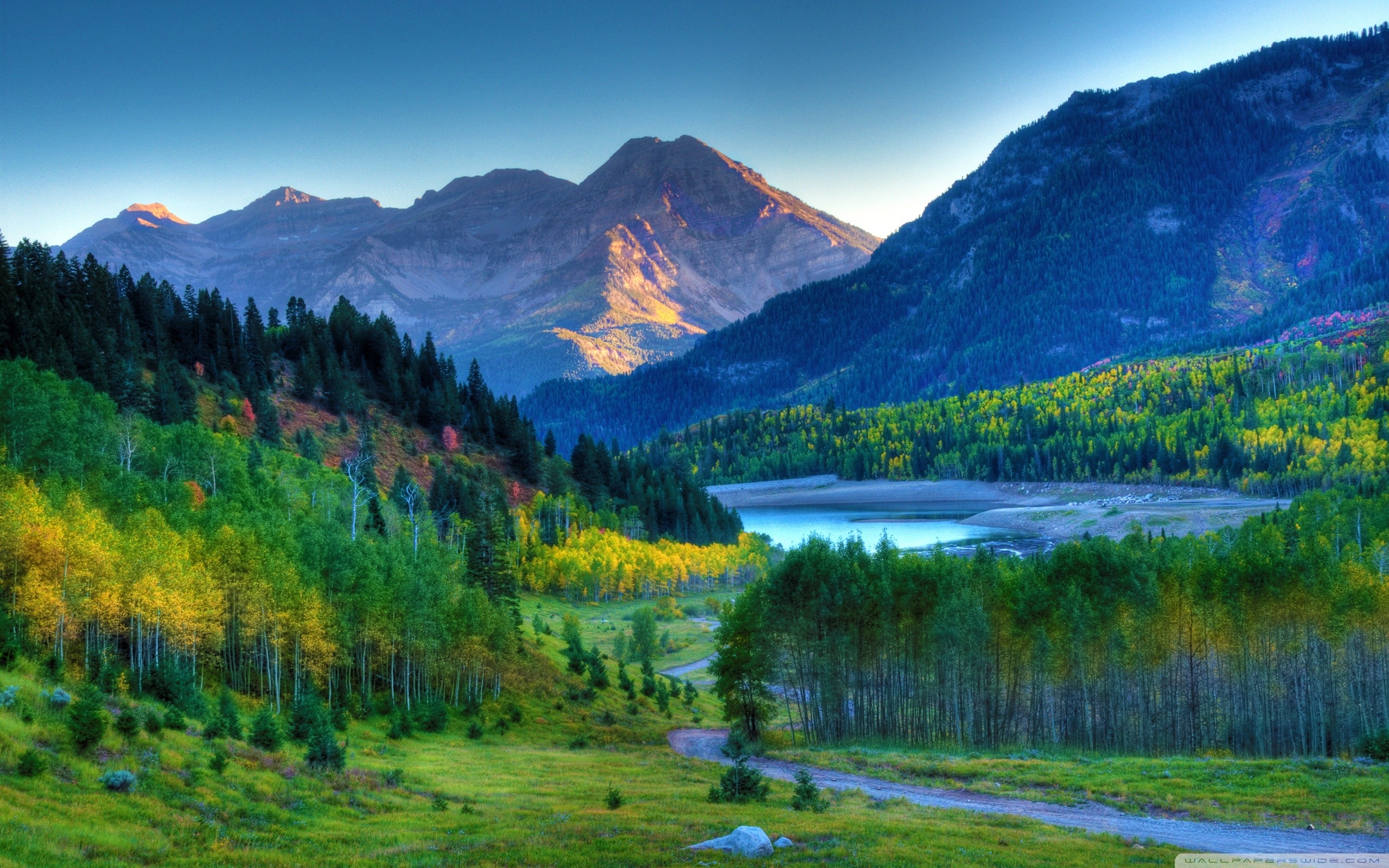 Beautiful autumn mountain landscape HD Desktop Wallpaper HD Desktop