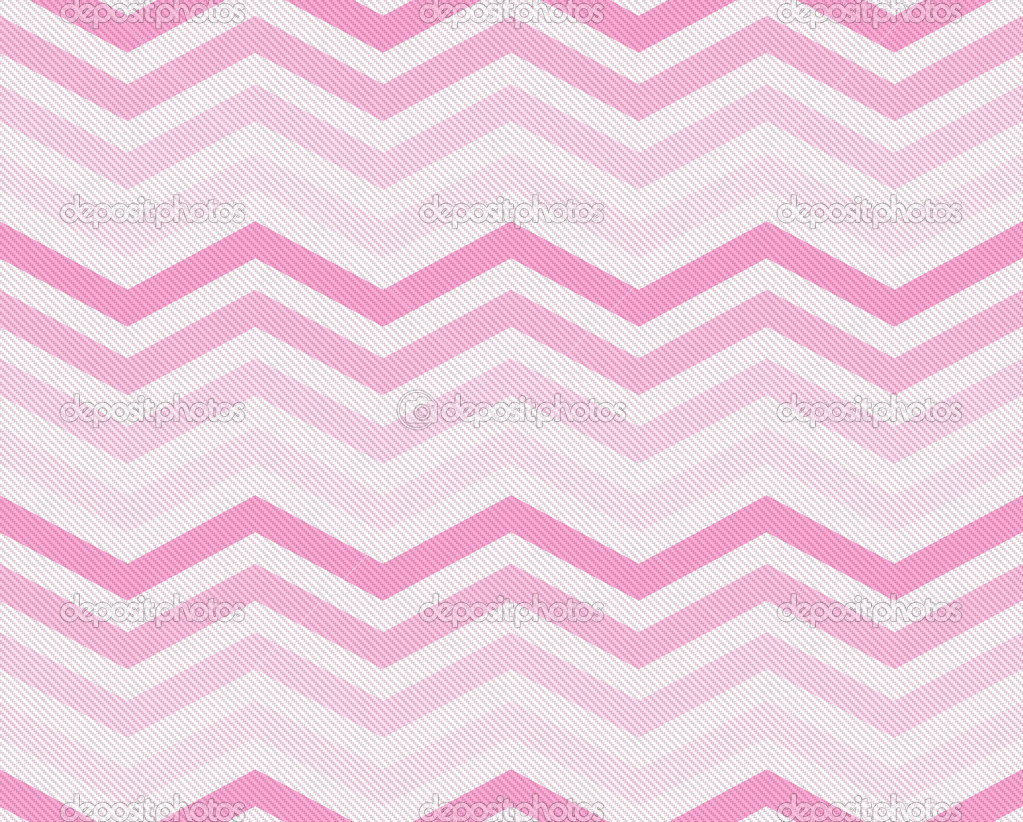 Light Pink And White Chevron Zigzag Textured Fabric