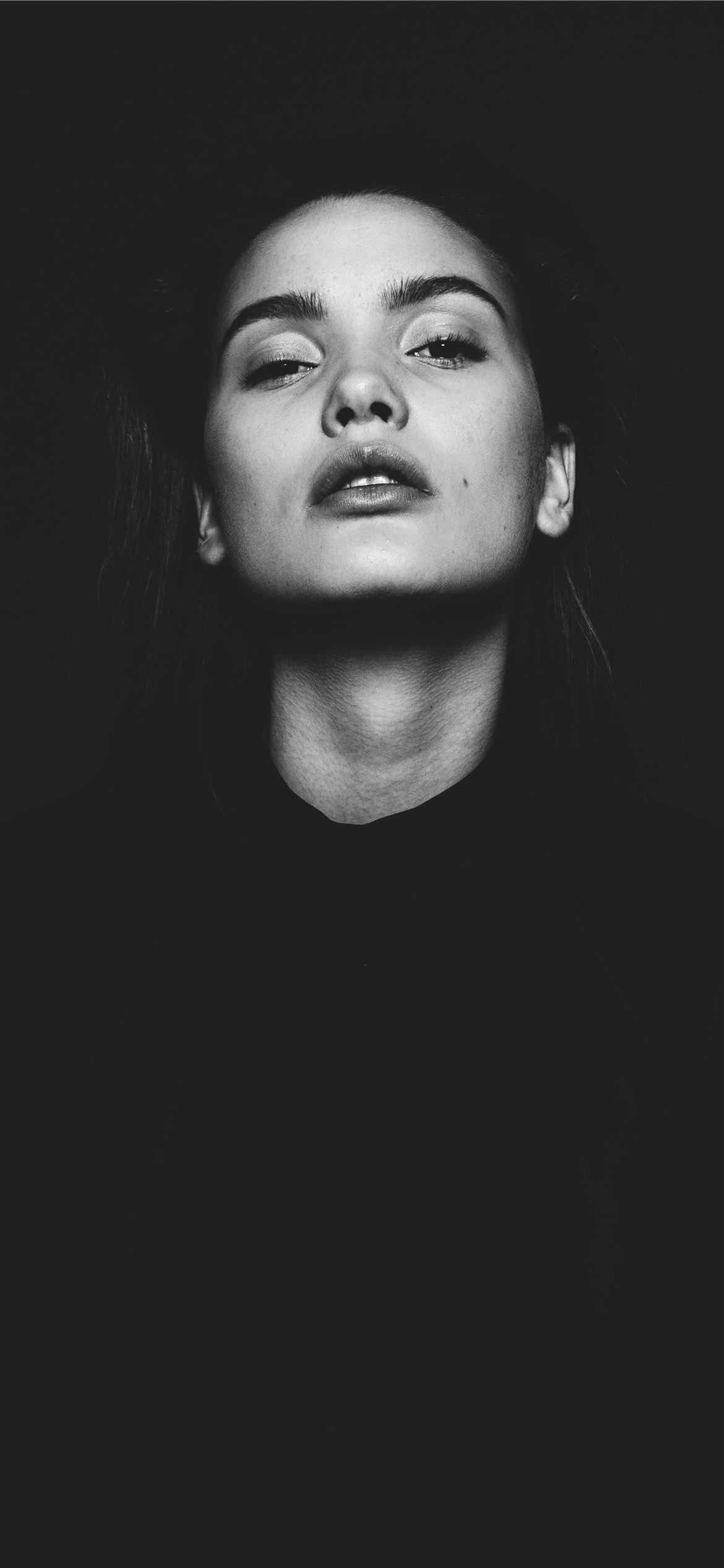 Black And White Portrait Wallpaper