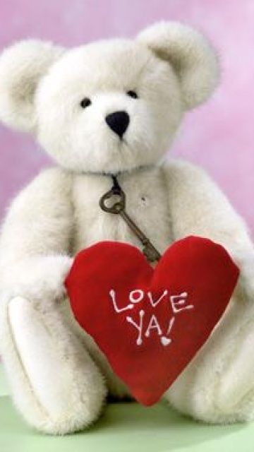 Cute Love Teddy Wallpaper For Your Nokia N97 Mobile
