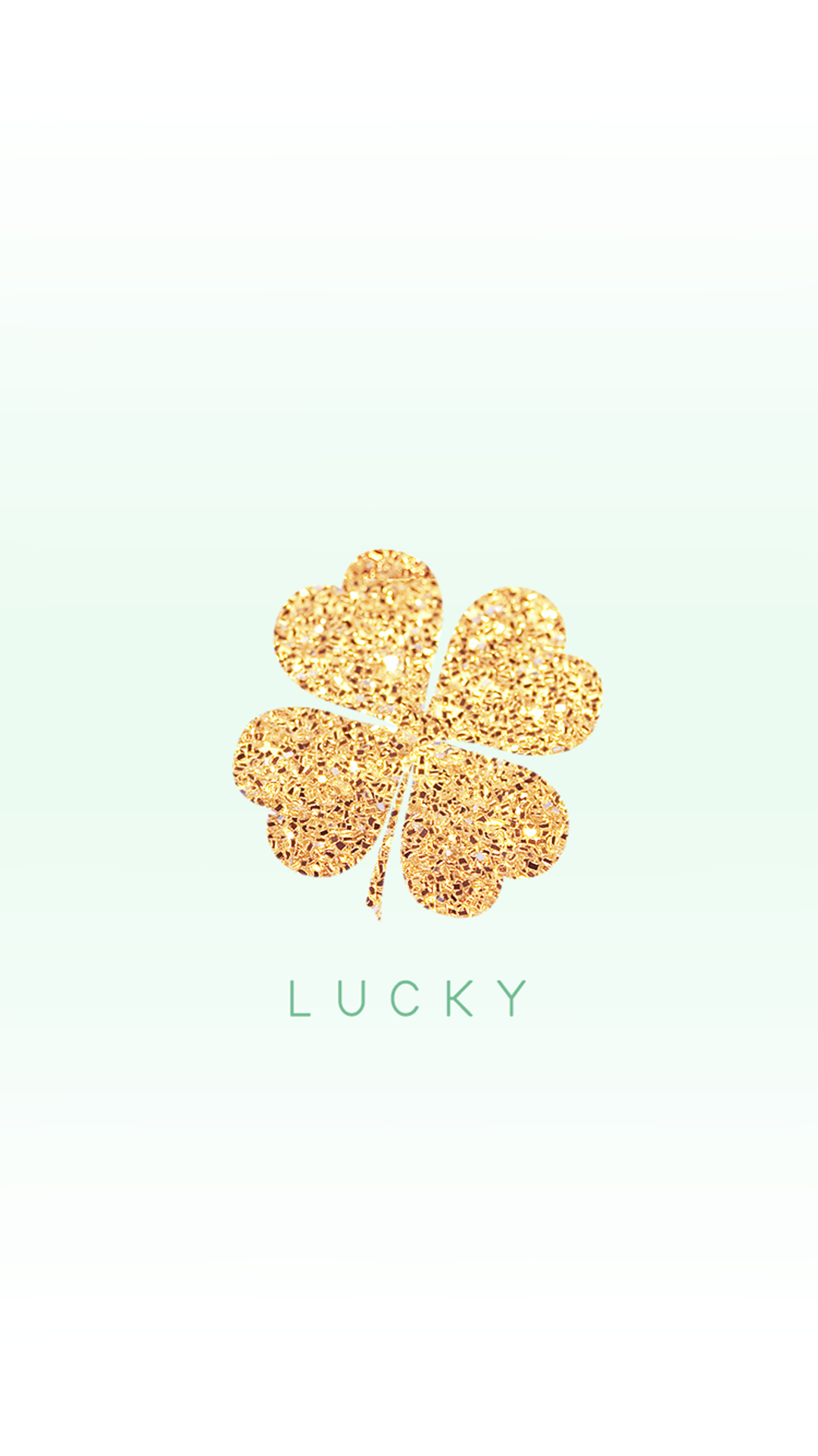 Gold Clover Lucky Shamrock iPhone 8 Wallpapers Free Download