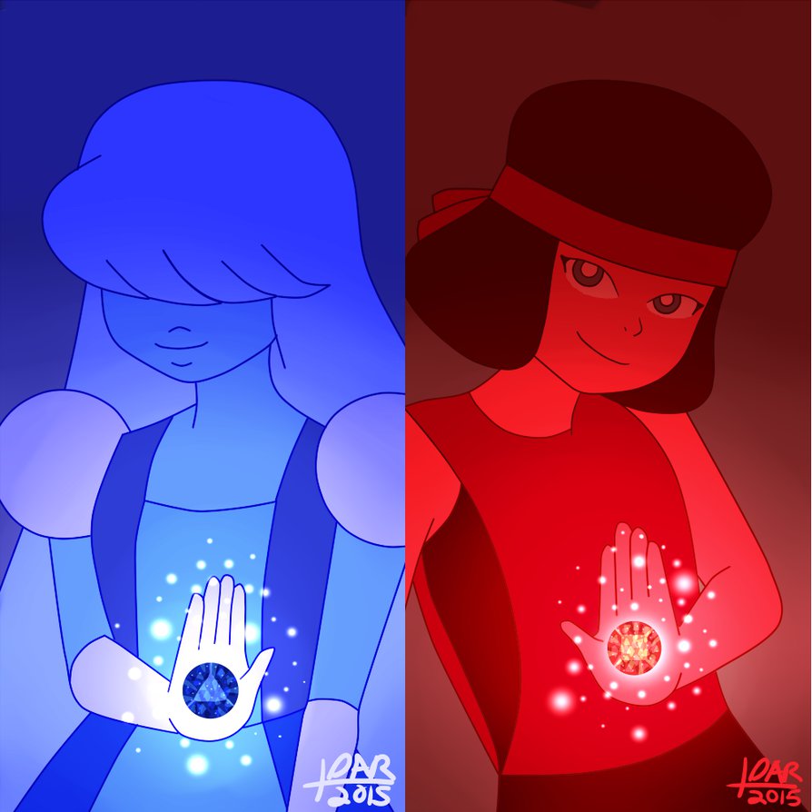 Sapphire And Ruby By Punkpanda15