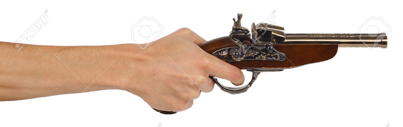 🔥 Free download Old Musket Gun In Male Hand Isolated On White ...