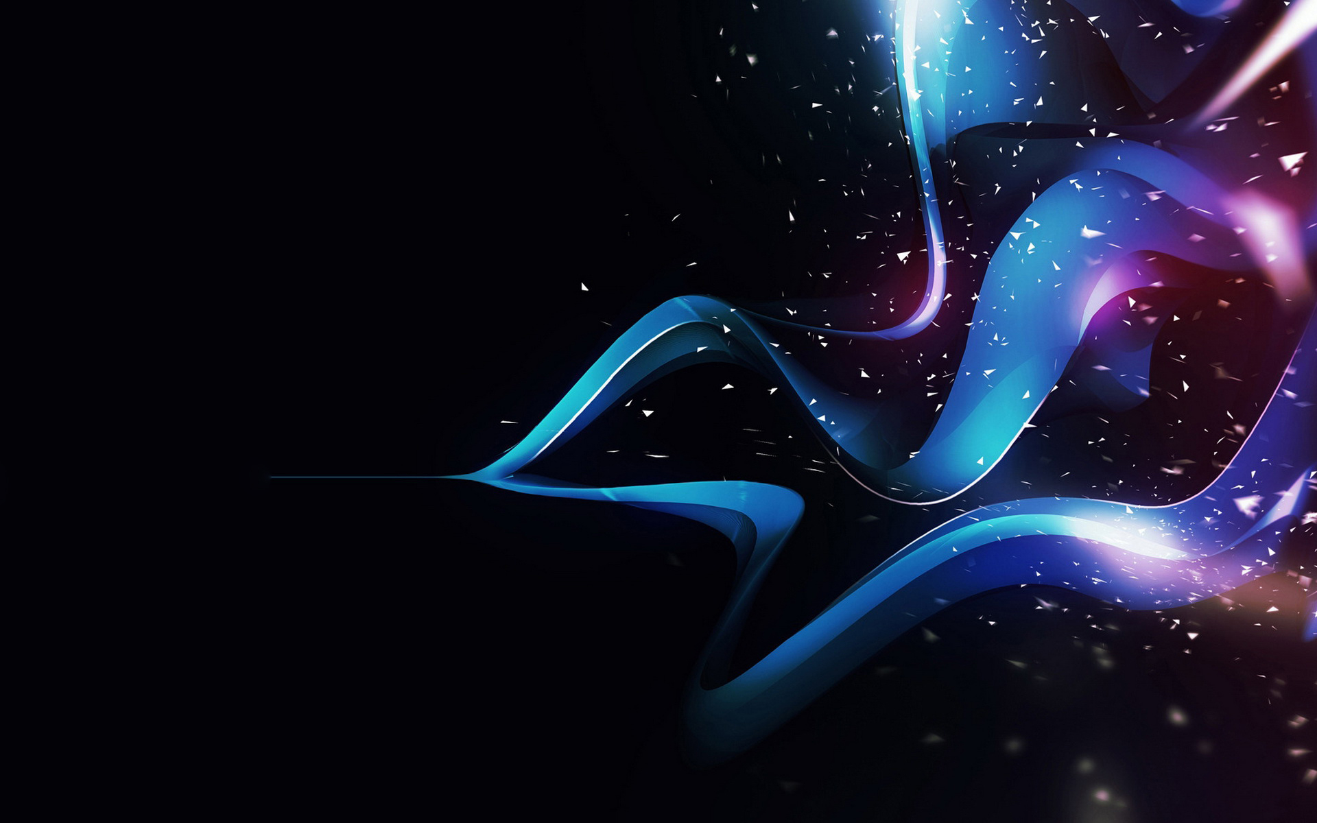 Abstract 3d art abstract black blue purple 1920x1200